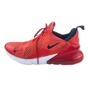 Nike Air Max 270 Habanero Men's Red Lace Up Low Top Athletic Sneakers Shoes 12